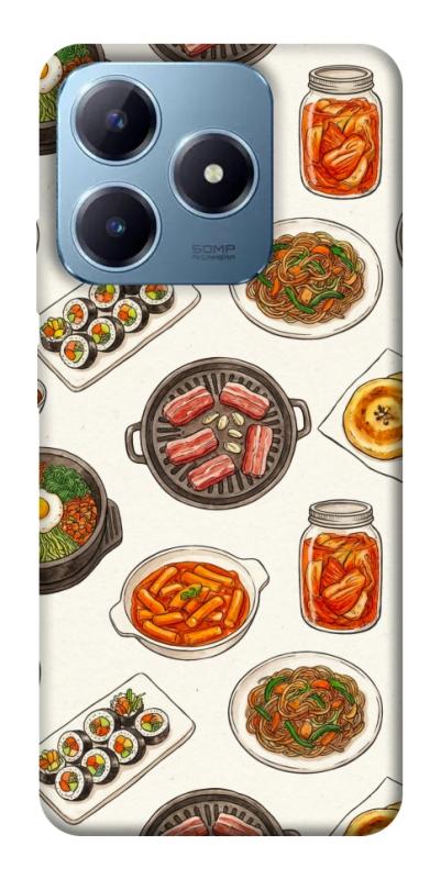Чехол itsPrint Korean food для Realme C63 4G, еда, купить оптом с доставкой