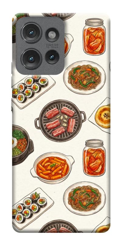 Чехол itsPrint Korean food для Motorola Edge 50, еда, купить оптом с доставкой