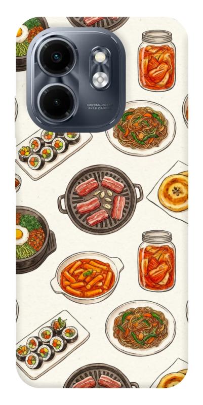 Чехол itsPrint Korean food для Infinix Smart 9 4G / Hot 50i, еда, купить оптом с доставкой