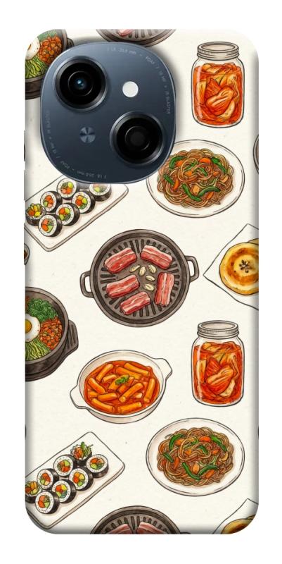 Чехол itsPrint Korean food для TECNO Spark Go 1, еда, купить оптом с доставкой