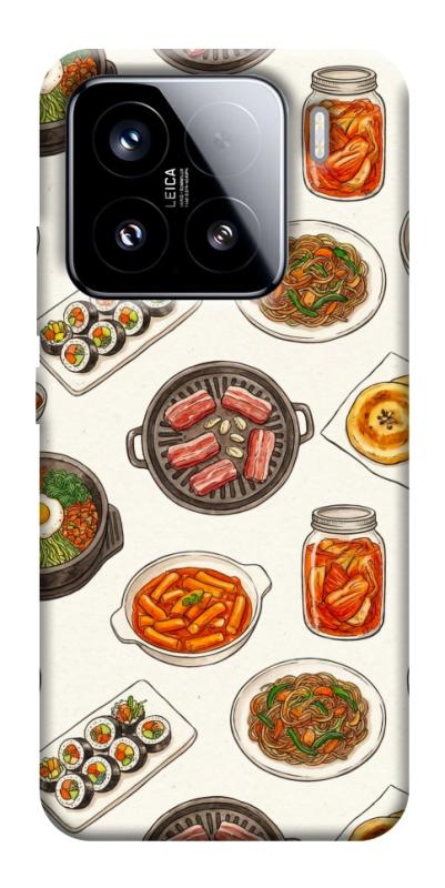 Чехол itsPrint Korean food для Xiaomi 15, еда, купить оптом с доставкой