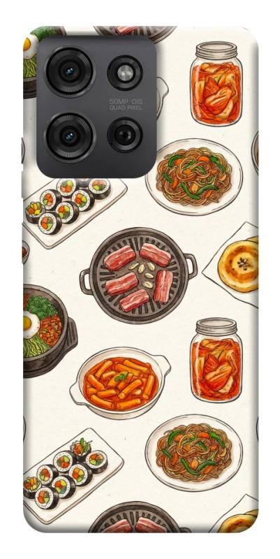 Чехол itsPrint Korean food для Motorola Moto G75 5G, еда, купить оптом с доставкой