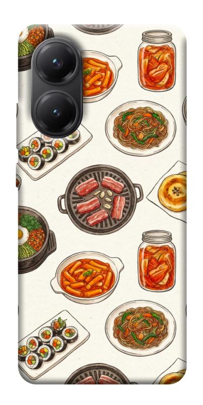 Чехол itsPrint Korean food для Xiaomi Poco X7 Pro, еда, купить оптом с доставкой