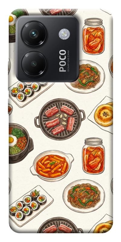 Чехол itsPrint Korean food для Xiaomi Poco M7 Pro 5G, еда, купить оптом с доставкой