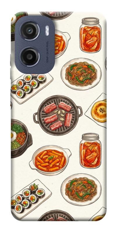Чехол itsPrint Korean food для Motorola Moto G05, еда, купить оптом с доставкой