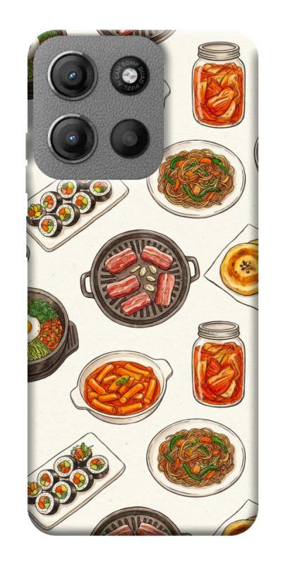 Чехол itsPrint Korean food для Motorola Moto G15 4G, еда, купить оптом с доставкой