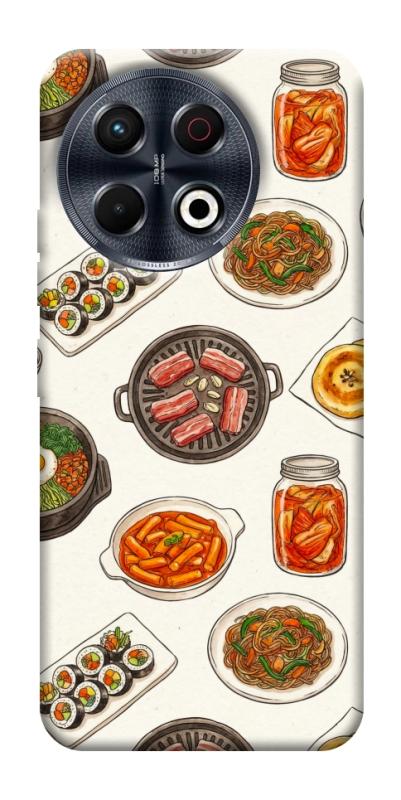 Чохол itsPrint Korean food для TECNO Spark 30 Pro (KL7), їжа, купити оптом з доставкою