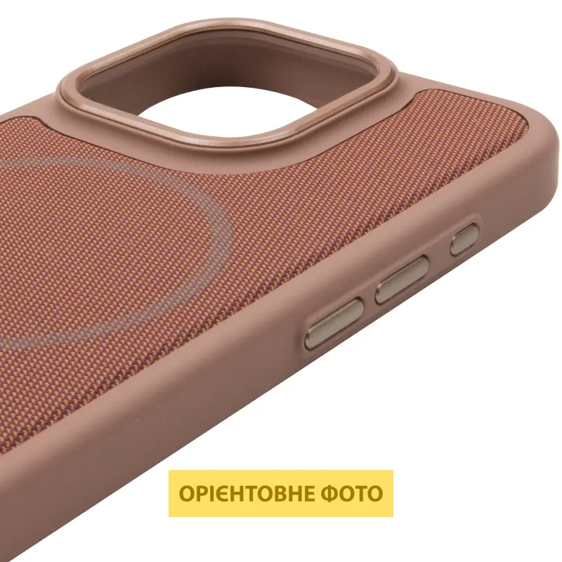 Чехол PC Textile Hybrid with Magnetic Fit для Apple iPhone 15 Pro (6.1"), Desert Gold 3, Ткань, купить оптом с доставкой