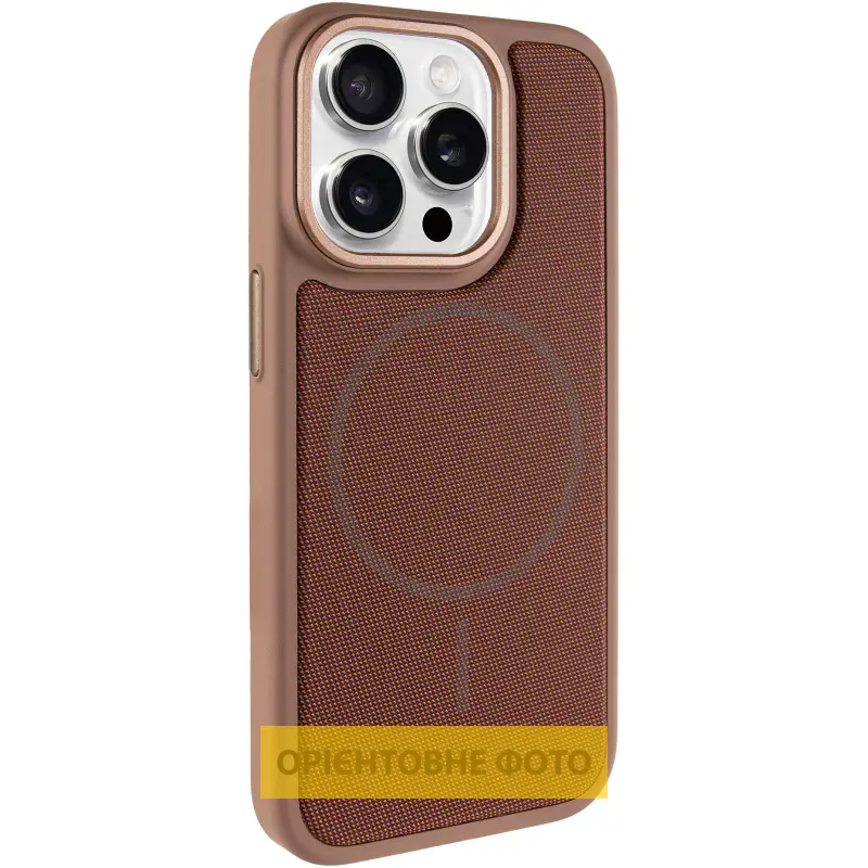 Чохол PC Textile Hybrid with Magnetic Fit для Apple iPhone 15 Pro Max (6.7"), Desert Gold, Тканина, купити оптом з доставкою