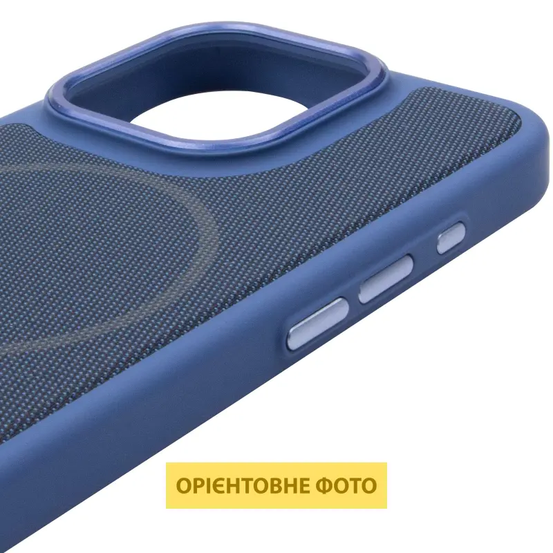 Чехол PC Textile Hybrid with Magnetic Fit для Apple iPhone 16 Pro (6.3"), Blue 3, Ткань, купить оптом с доставкой