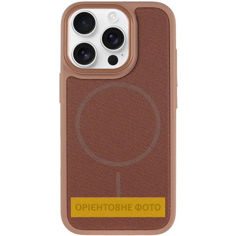 Чехол PC Textile Hybrid with Magnetic Fit для Apple iPhone 16 Pro (6.3"), Desert Gold 1, Ткань, купить оптом с доставкой
