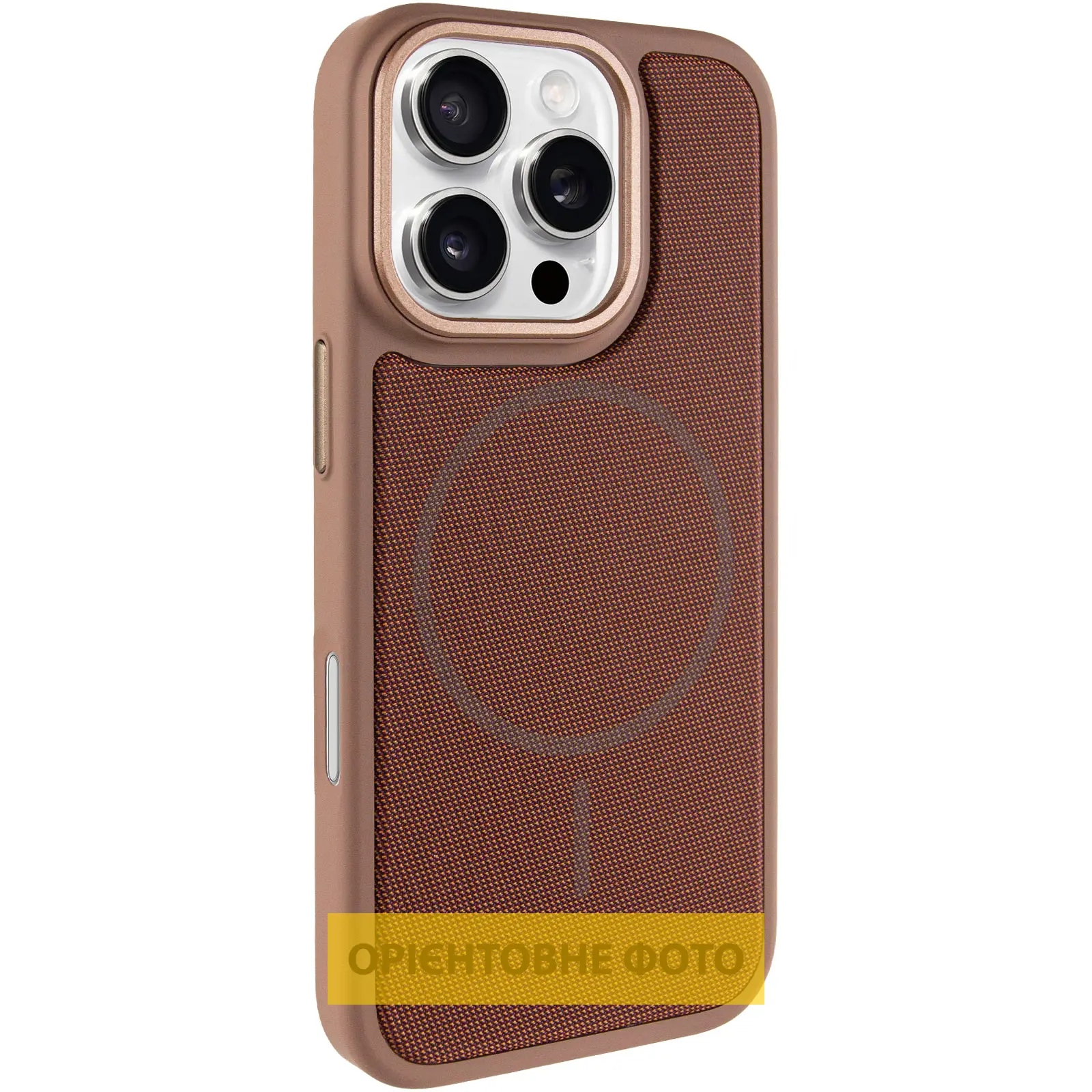 Чехол PC Textile Hybrid with Magnetic Fit для Apple iPhone 16 Pro Max (6.9"), Desert Gold, Ткань, купить оптом с доставкой