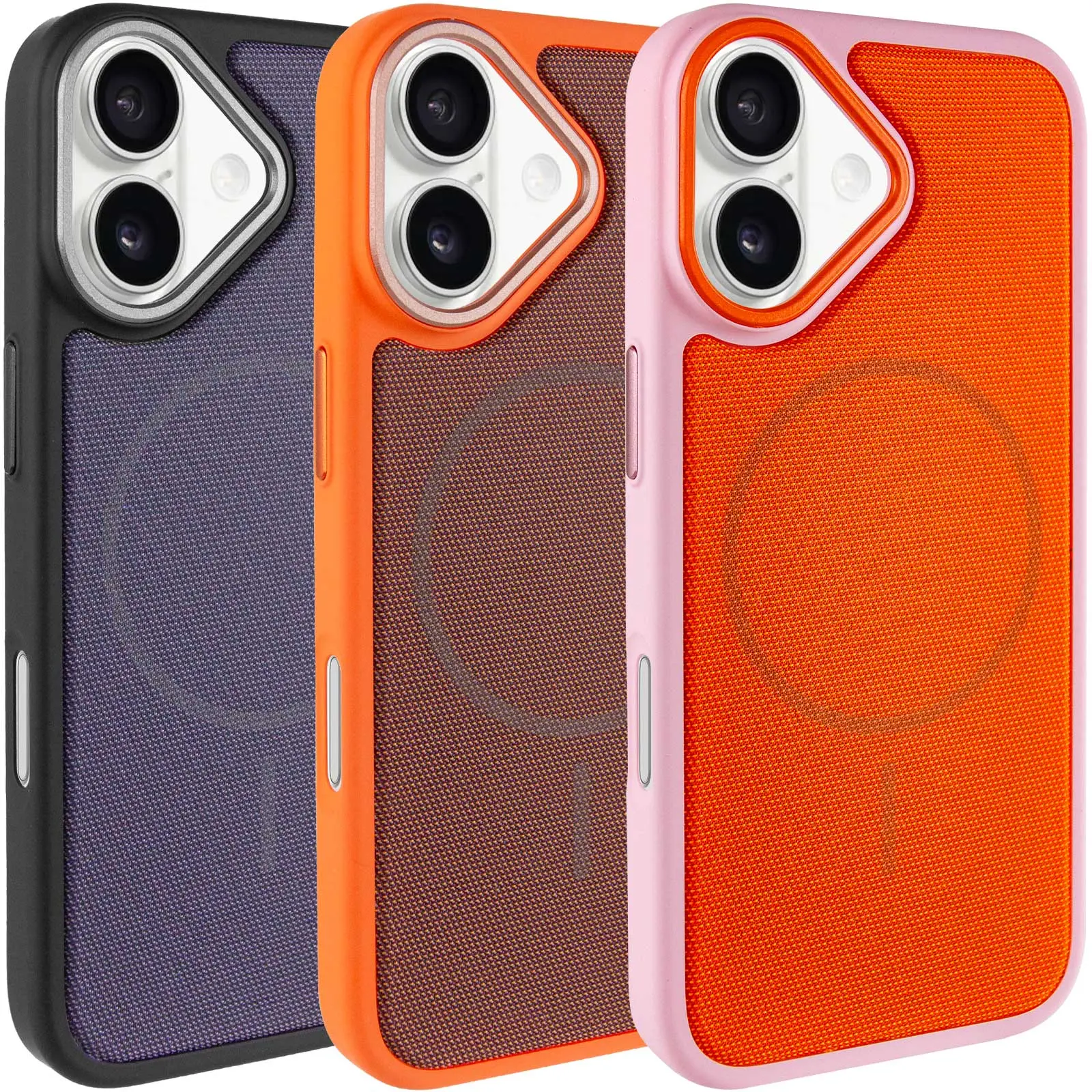 Чохол PC Textile Hybrid with Magnetic Fit для Apple iPhone 17 (6.3"), Тканина, купити оптом з доставкою