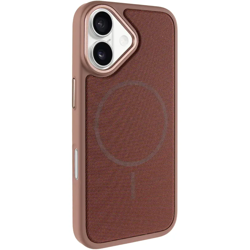 Чохол PC Textile Hybrid with Magnetic Fit для Apple iPhone 17 (6.3"), Desert Gold, Тканина, купити оптом з доставкою