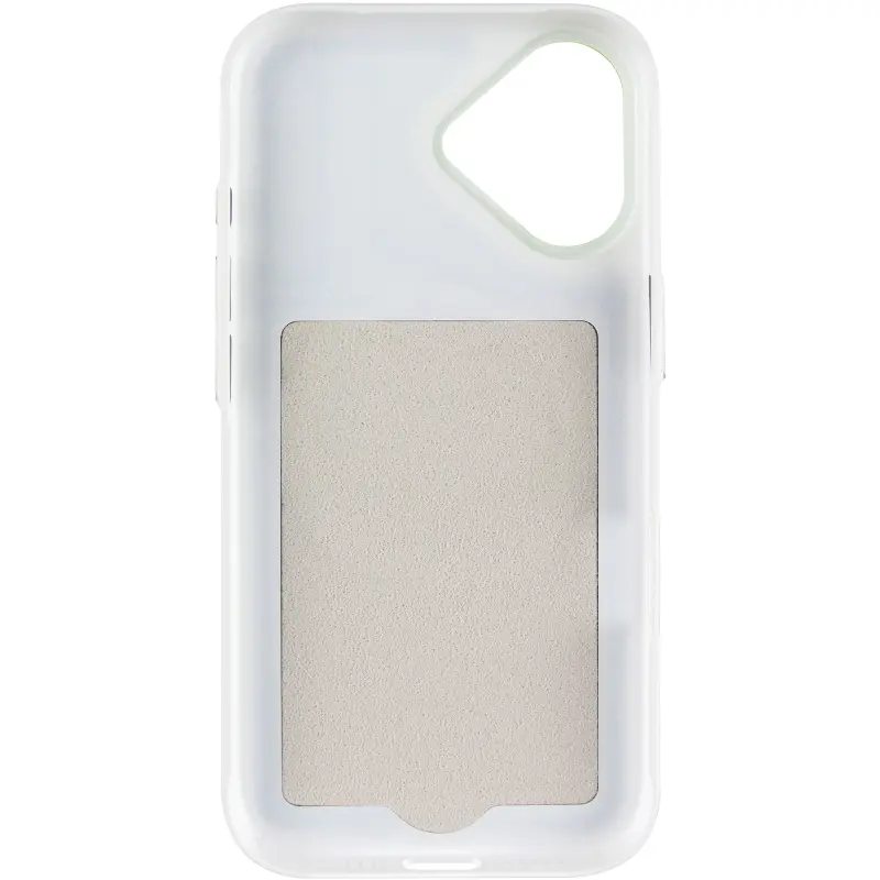 Чохол PC Textile Hybrid with Magnetic Fit для Apple iPhone 17 (6.3"), White / Green 2, Тканина, купити оптом з доставкою