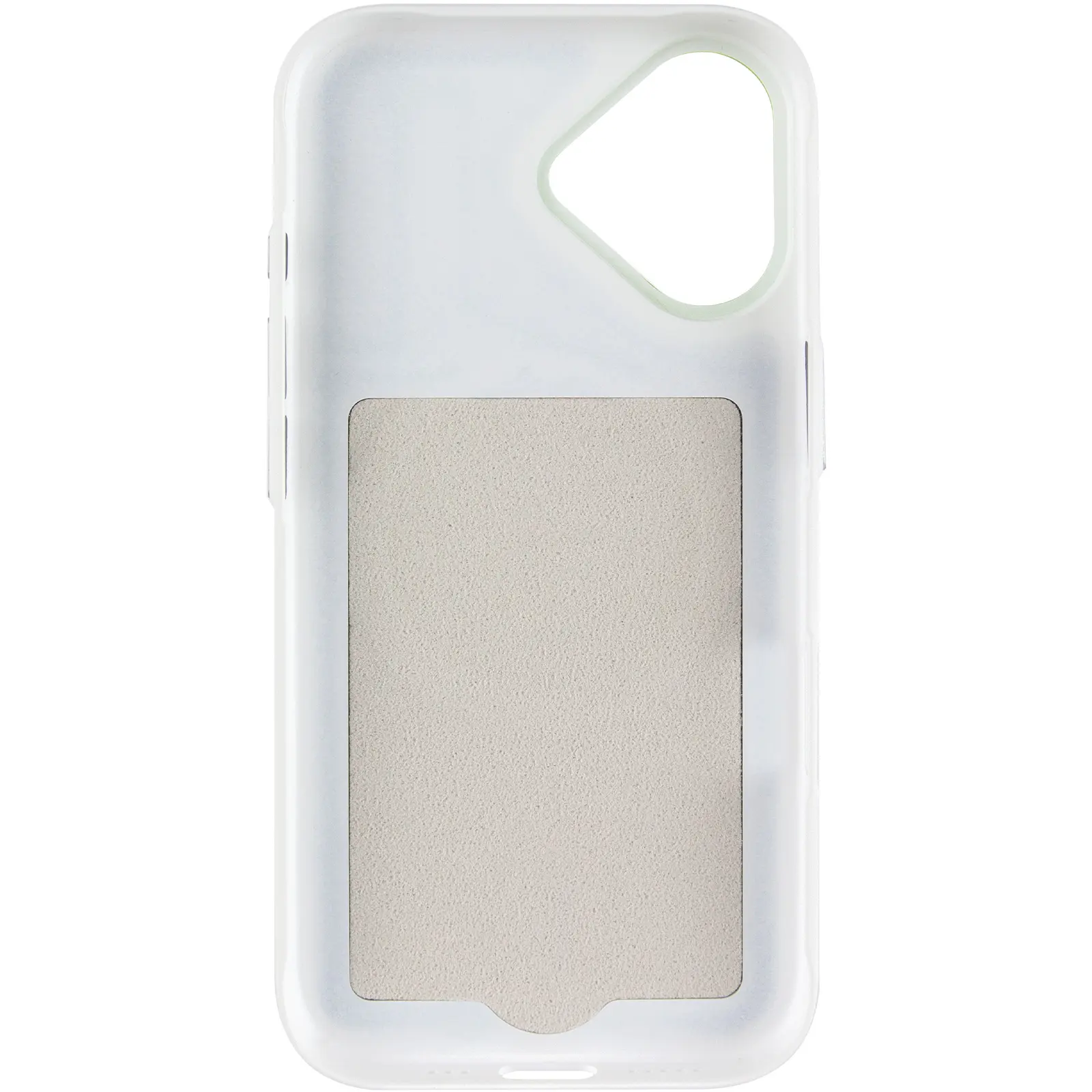 Чохол PC Textile Hybrid with Magnetic Fit для Apple iPhone 17 (6.3"), White / Green 2, Тканина, купити оптом з доставкою