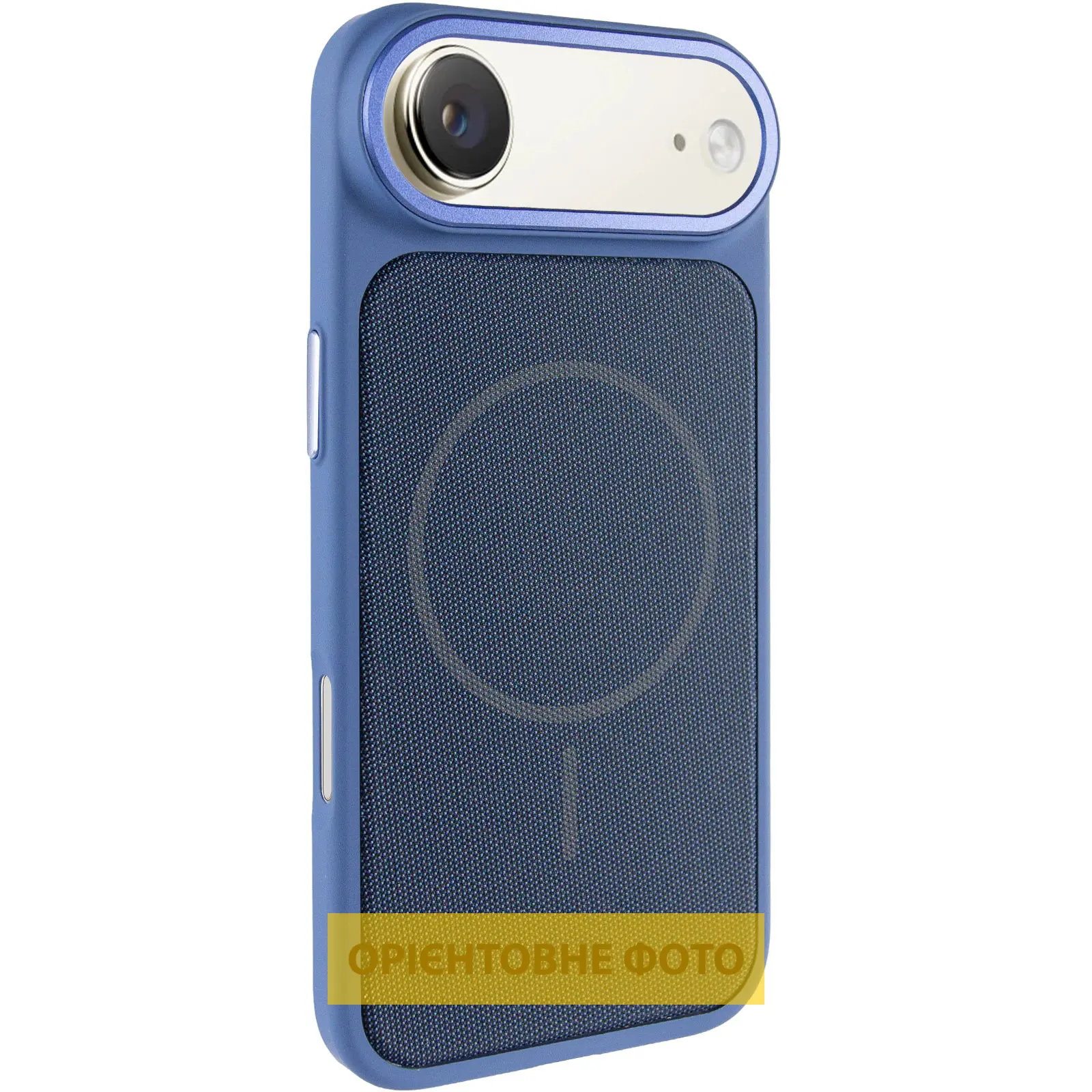 Чехол PC Textile Hybrid with Magnetic Fit для Apple iPhone 17 Air (6.5"), Blue, Ткань, купить оптом с доставкой