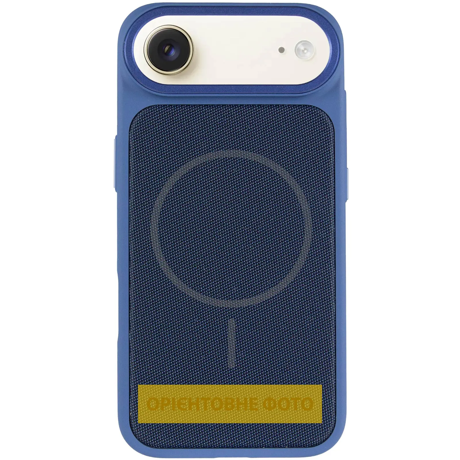 Чехол PC Textile Hybrid with Magnetic Fit для Apple iPhone 17 Air (6.5"), Blue 1, Ткань, купить оптом с доставкой