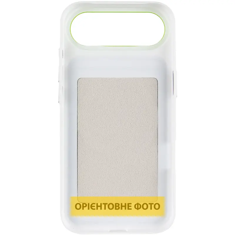 Чехол PC Textile Hybrid with Magnetic Fit для Apple iPhone 17 Air (6.5"), White / Green 2, Ткань, купить оптом с доставкой