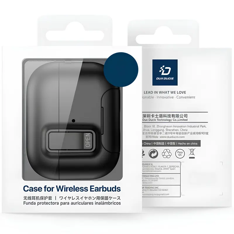 Ударопрочный футляр Dux Ducis Armor Series для AirPods Pro 3, Black 5, TPU+PC, купить оптом с доставкой