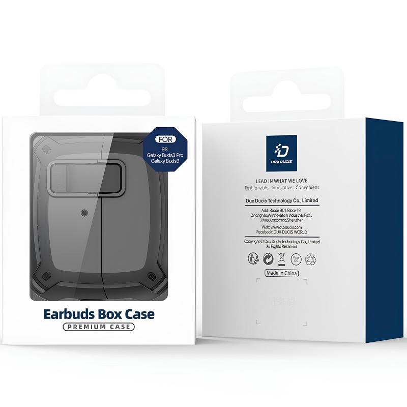 Ударопрочный футляр Dux Ducis Protective Case для Samsung Galaxy Buds 3 / 3 Pro на картинке №4