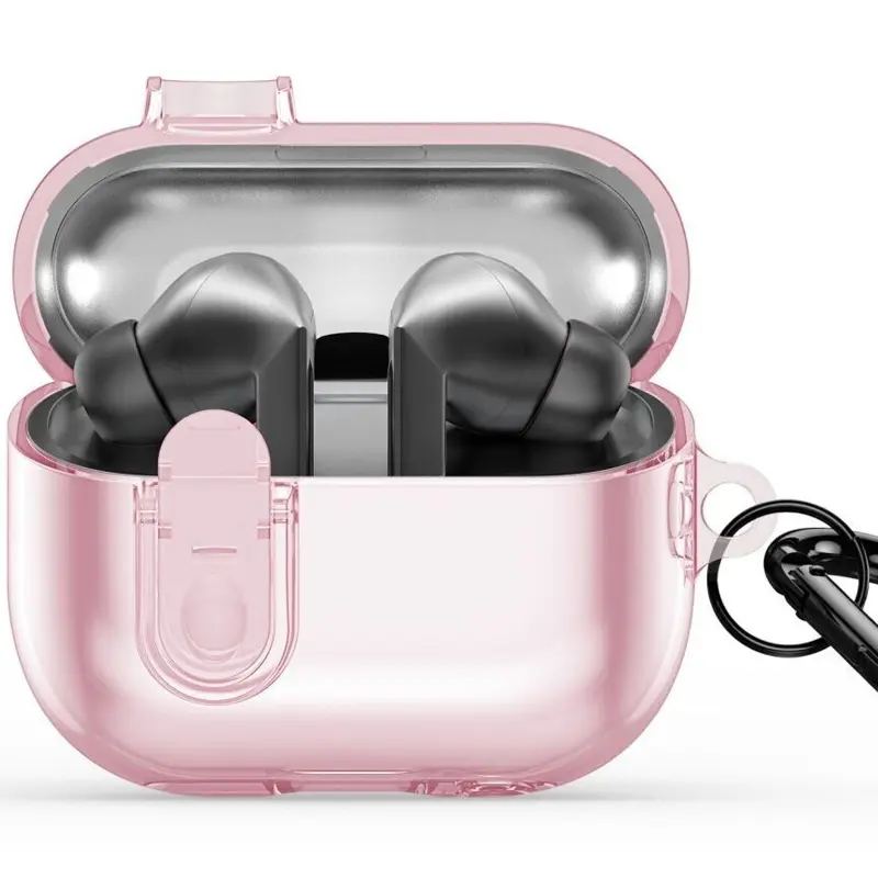 Ударопрочный футляр Dux Ducis Transparent Case для Samsung Galaxy Buds 3 / 3 Pro, Pink 1, TPU+PC, купить оптом с доставкой