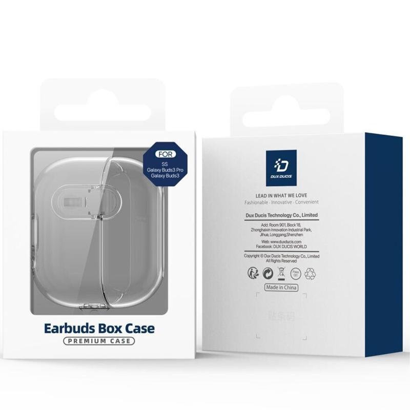 Ударопрочный футляр Dux Ducis Transparent Case для Samsung Galaxy Buds 3 / 3 Pro на картинке №4
