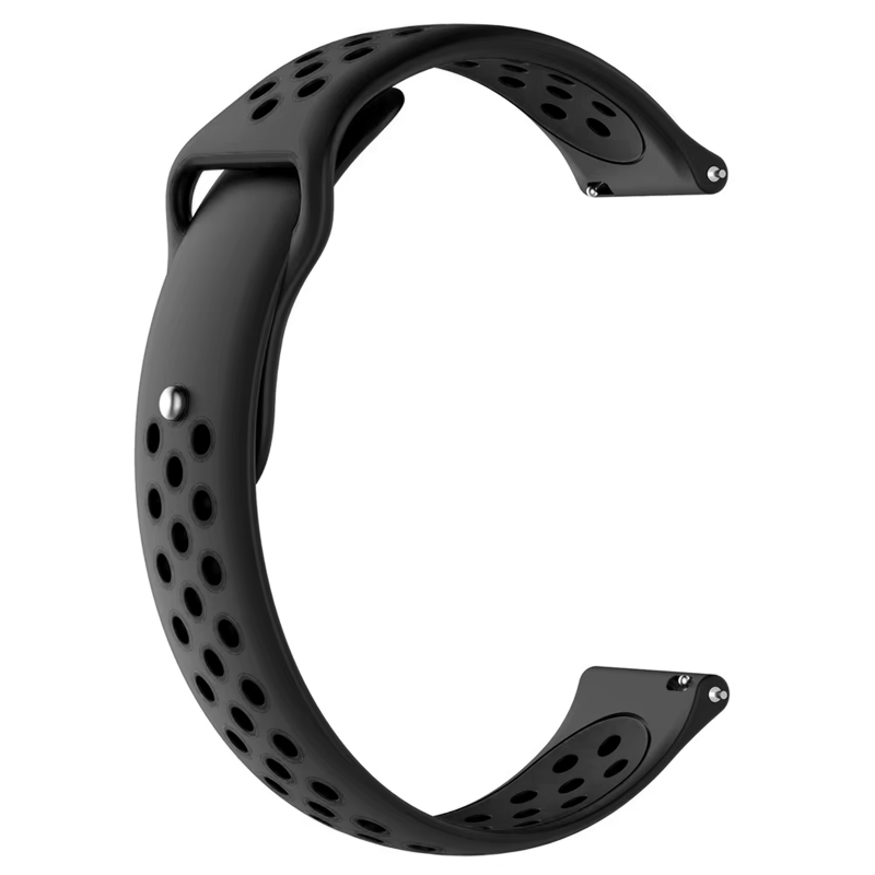 Силиконовый ремешок Active Air для Smart Watch 20mm, Carbon Black / Black, Силикон (TPU), купить оптом с доставкой