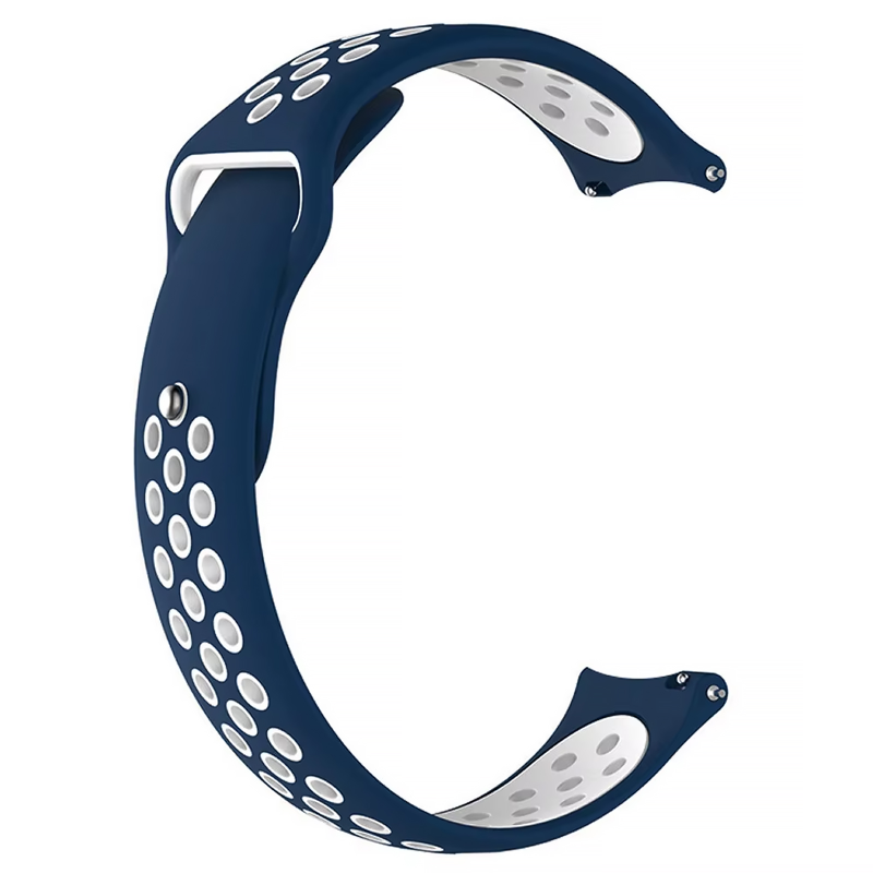 Силиконовый ремешок Active Air для Smart Watch 20mm, Midnight Blue / White, Силикон (TPU), купить оптом с доставкой