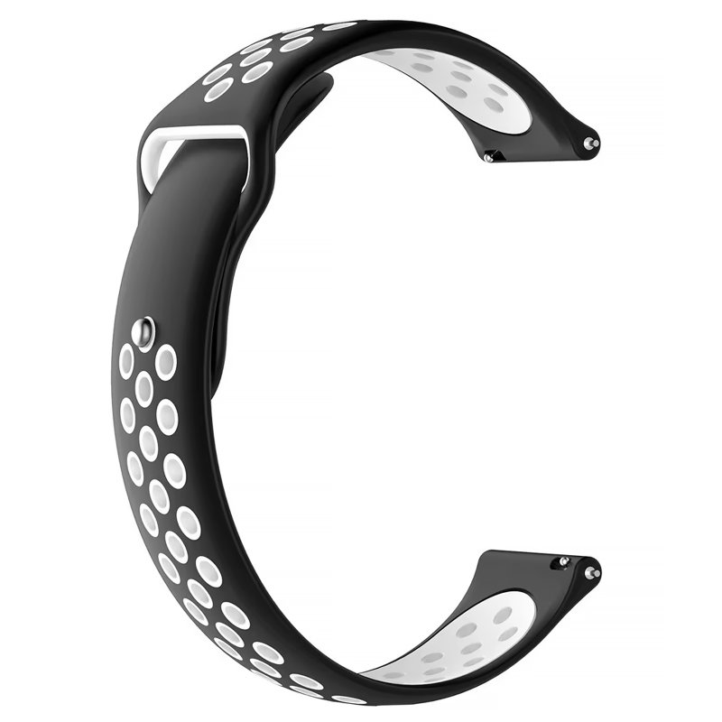 Силиконовый ремешок Active Air для Smart Watch 22mm, Black / White, Силикон (TPU), купить оптом с доставкой