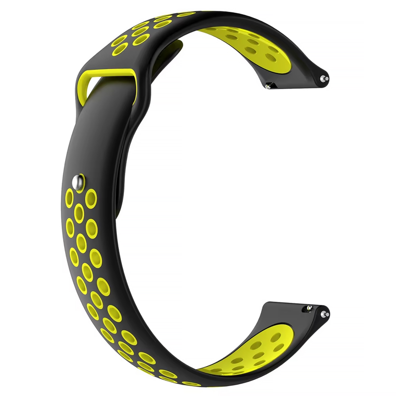Силиконовый ремешок Active Air для Smart Watch 22mm, Black / Yellow, Силикон (TPU), купить оптом с доставкой