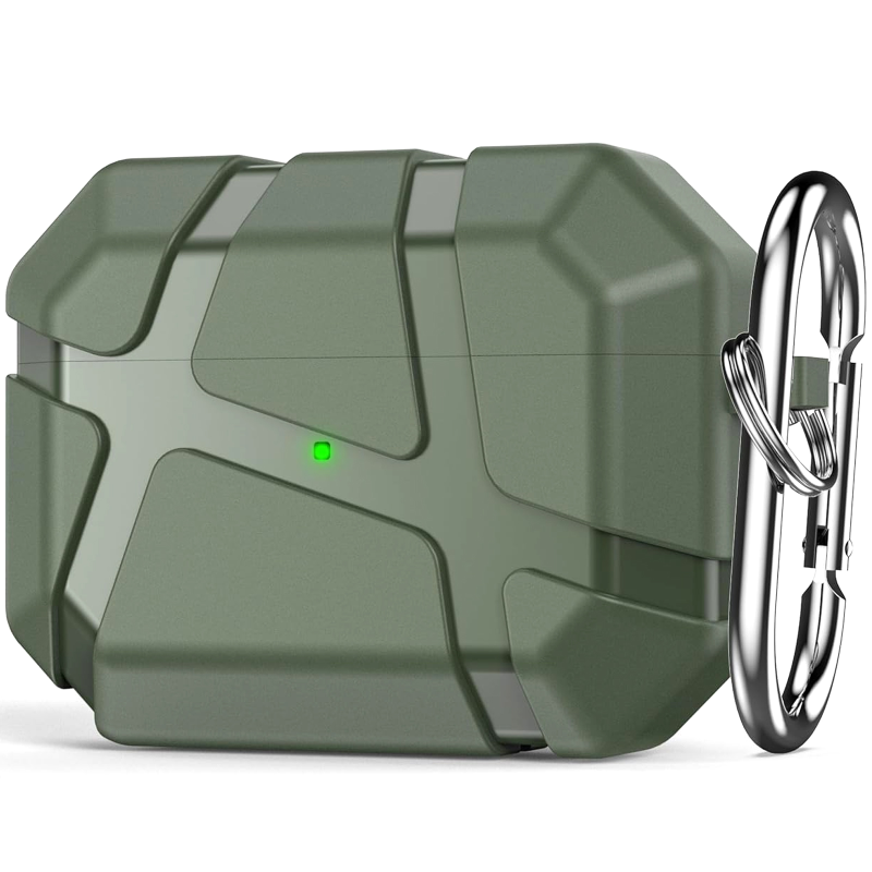 Ударопрочный футляр Titan Armor для наушников Airpods 4, Green, Пластик, купить оптом с доставкой