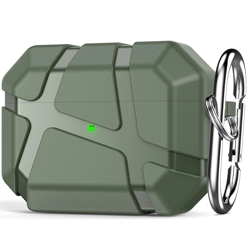 Ударопрочный футляр Titan Armor для наушников Airpods Pro 2 / Pro на картинке №1