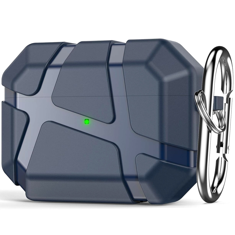 Ударопрочный футляр Titan Armor для наушников Airpods Pro 2 / Pro, Midnight Blue, Пластик, купить оптом с доставкой