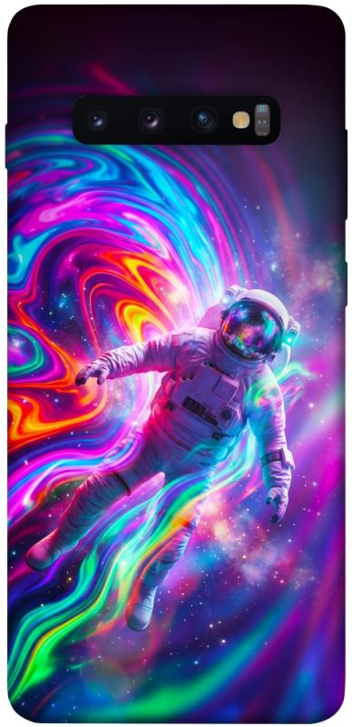 Чехол itsPrint Astronaut fly для Samsung Galaxy S10+, космос, купить оптом с доставкой