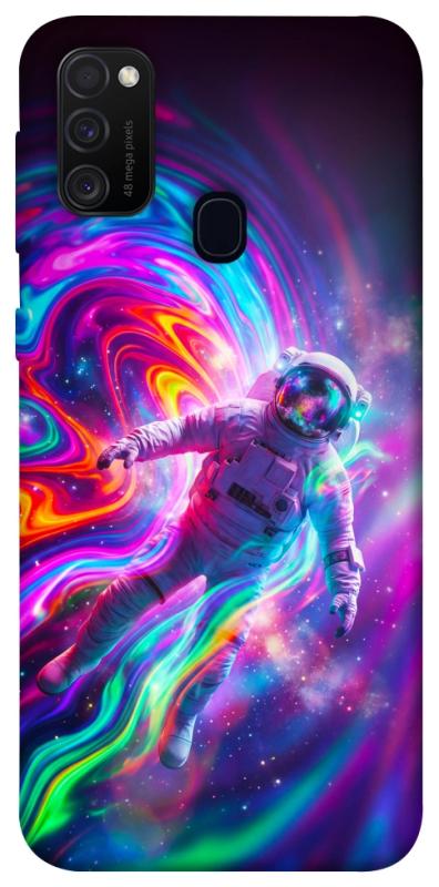 Чехол itsPrint Astronaut fly для Samsung Galaxy M30s / M21, космос, купить оптом с доставкой