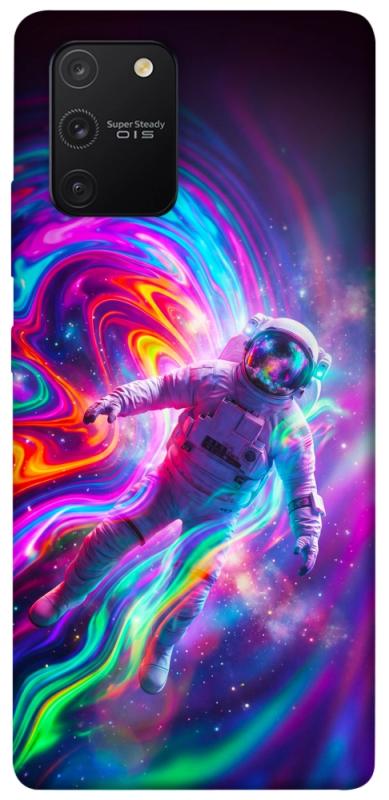 Чехол itsPrint Astronaut fly для Samsung Galaxy S10 Lite, космос, купить оптом с доставкой