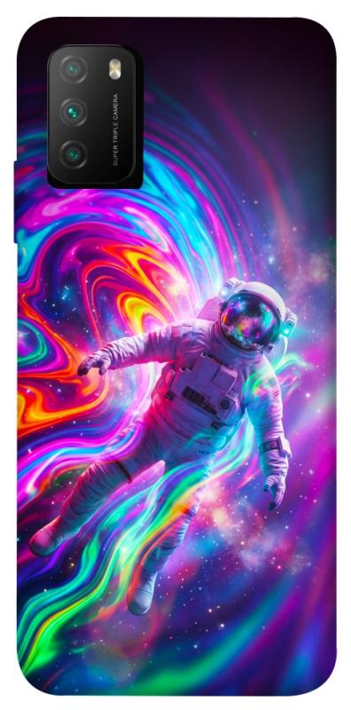 Чехол itsPrint Astronaut fly для Xiaomi Poco M3, космос, купить оптом с доставкой
