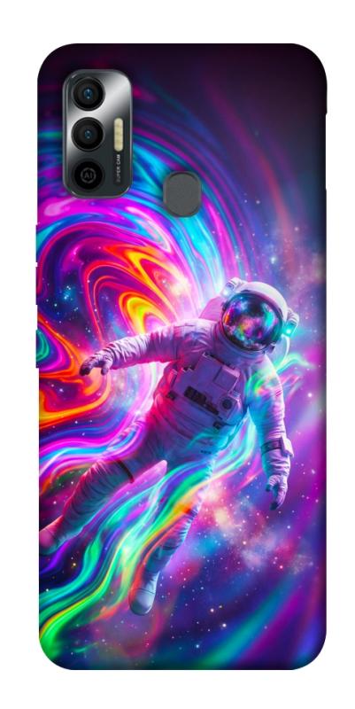 Чехол itsPrint Astronaut fly для TECNO Spark 7, космос, купить оптом с доставкой