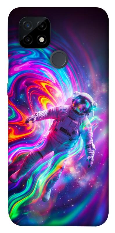 Чехол itsPrint Astronaut fly для Realme C21, космос, купить оптом с доставкой