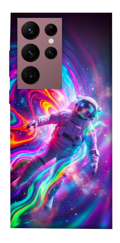 Чехол itsPrint Astronaut fly для Samsung Galaxy S22 Ultra, космос, купить оптом с доставкой