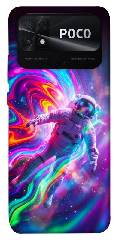 Чехол itsPrint Astronaut fly для Xiaomi Poco C40, космос, купить оптом с доставкой