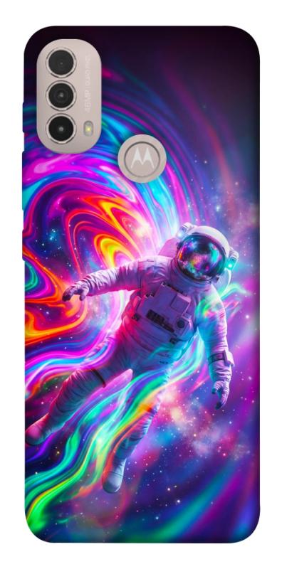 Чехол itsPrint Astronaut fly для Motorola Moto E40, космос, купить оптом с доставкой