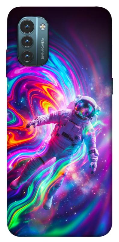 Чехол itsPrint Astronaut fly для Nokia G21, космос, купить оптом с доставкой