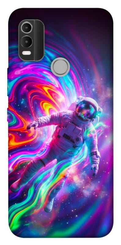 Чехол itsPrint Astronaut fly для Nokia C21 Plus, космос, купить оптом с доставкой