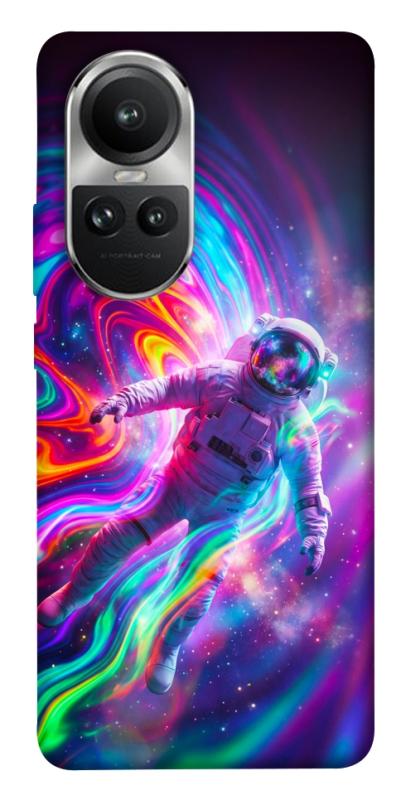 Чехол itsPrint Astronaut fly для Oppo Reno 10, космос, купить оптом с доставкой