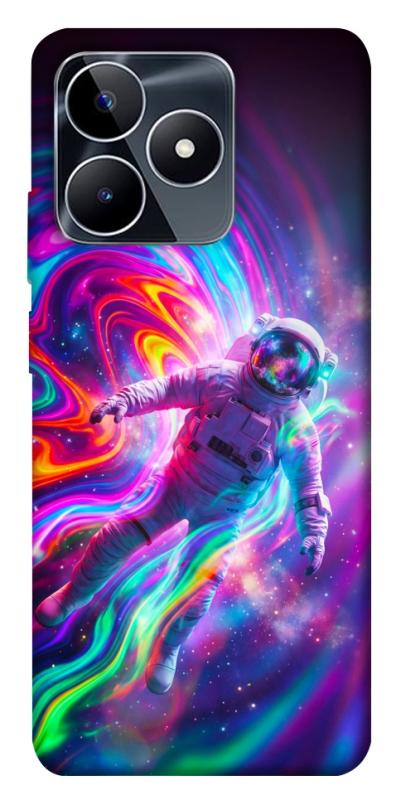 Чехол itsPrint Astronaut fly для Realme C53, космос, купить оптом с доставкой
