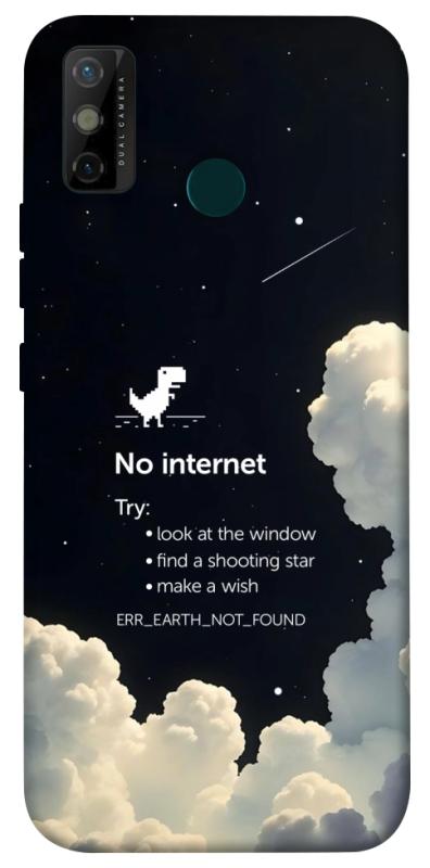 Чехол itsPrint Earth not found для TECNO Spark 6 Go, космос, купить оптом с доставкой
