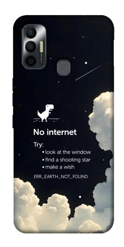 Чехол itsPrint Earth not found для TECNO Spark 7, космос, купить оптом с доставкой
