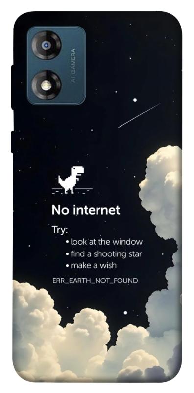 Чехол itsPrint Earth not found для Motorola Moto E13, космос, купить оптом с доставкой